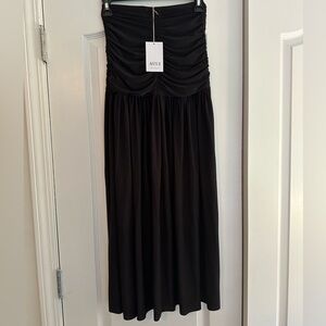 NWT XS MISA black skirt